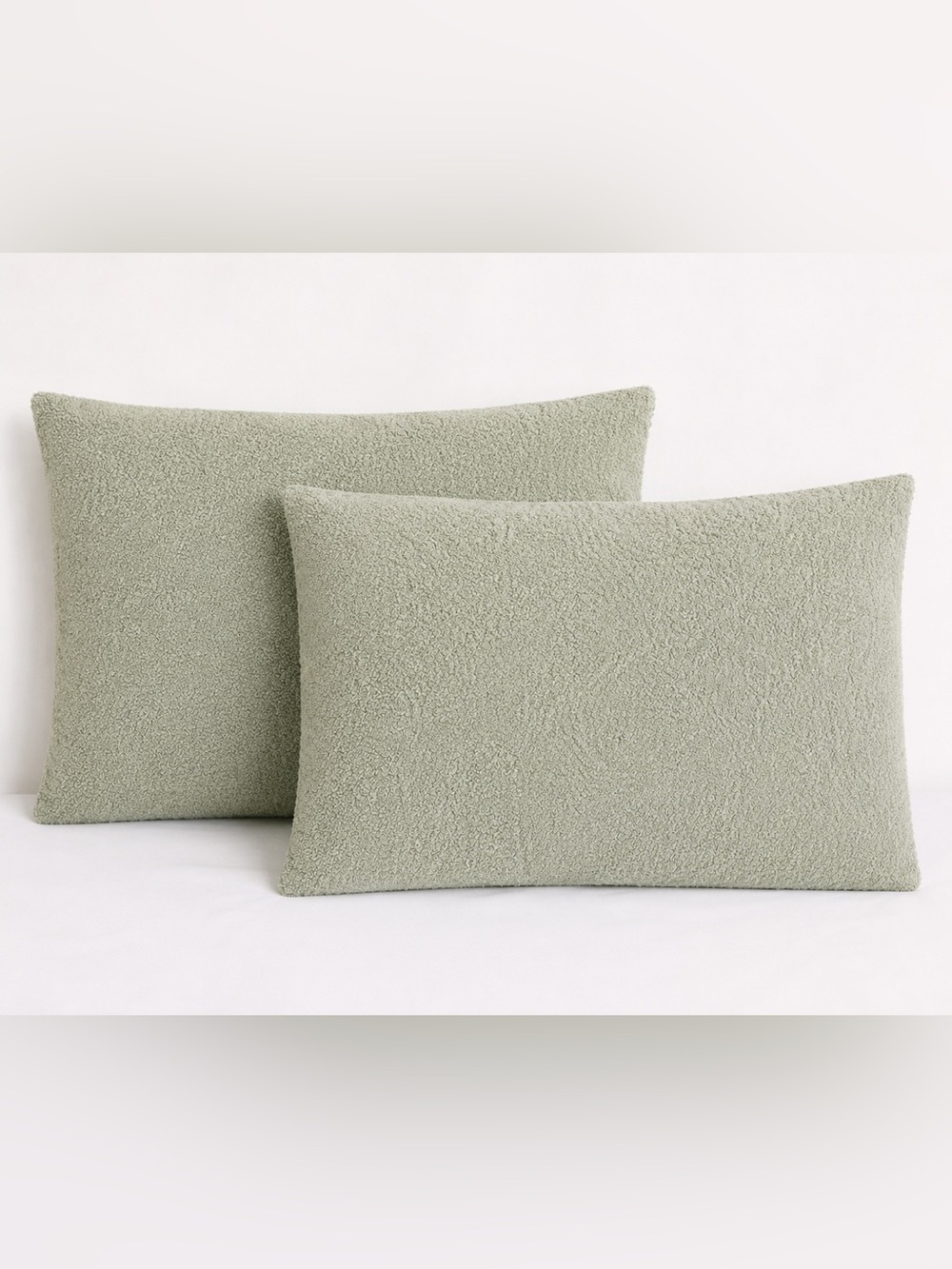 Sunday Citizen Sage Green Teddy Sherpa Standard Pillow Shams Set of 2